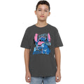 Light Graphite - Front - Lilo & Stitch Boys 626 Graffiti T-Shirt