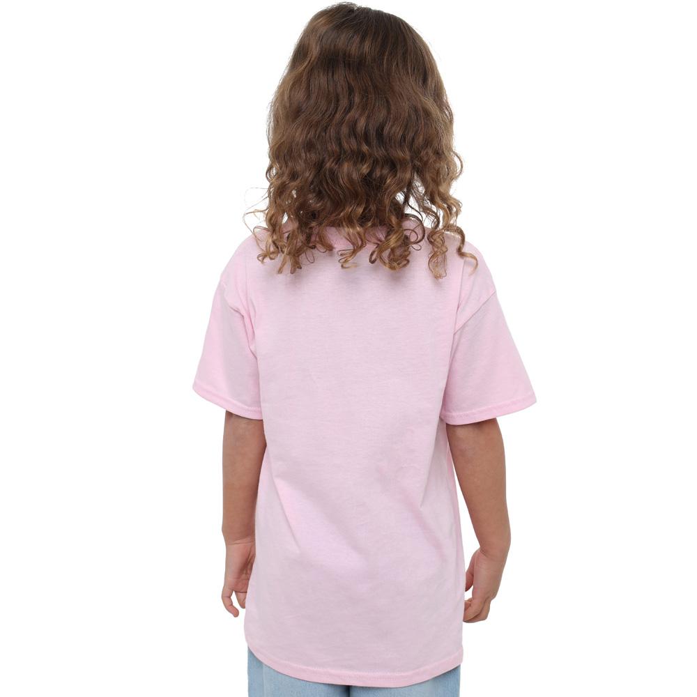 Light Pink - Side - Lilo & Stitch Girls Cute But Cheeky Angel Rainbow T-Shirt