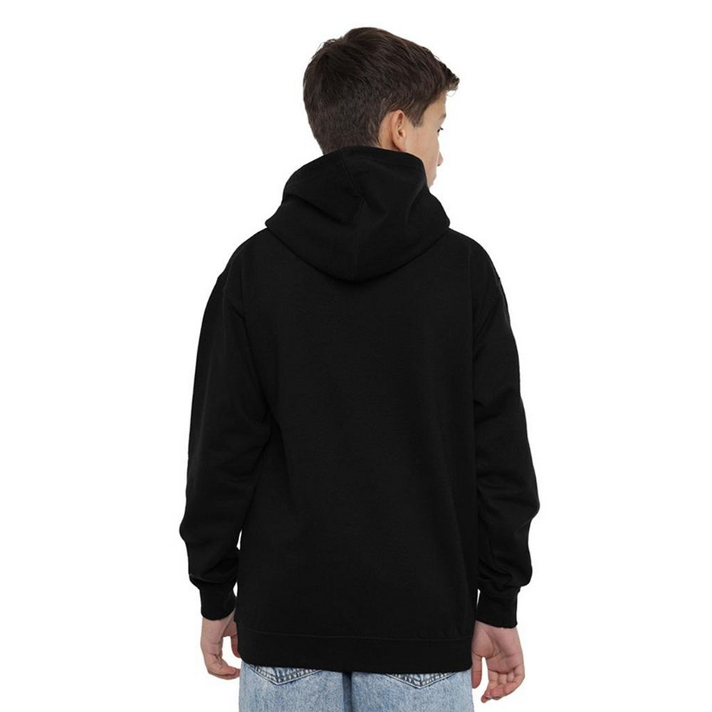 Black - Pack Shot - One Piece Childrens-Kids Jolly Roger Hoodie
