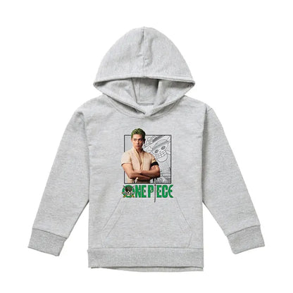 Athletic Heather - Front - One Piece Live Action Childrens-Kids Roronoa Zoro Hoodie