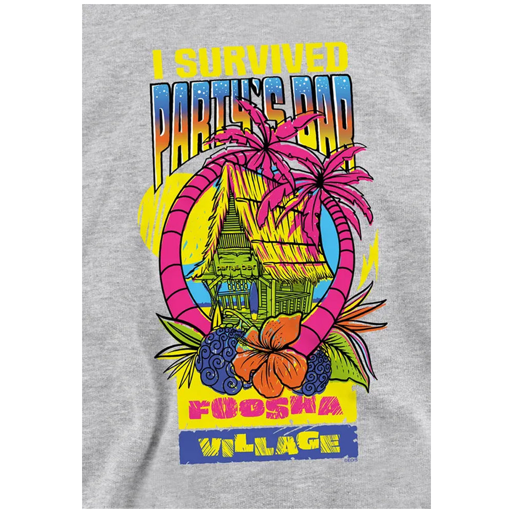 Athletic Heather - Side - One Piece Childrens-Kids I Survived Party´s Bar Hoodie
