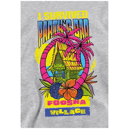 Athletic Heather - Side - One Piece Childrens-Kids I Survived Party´s Bar Hoodie