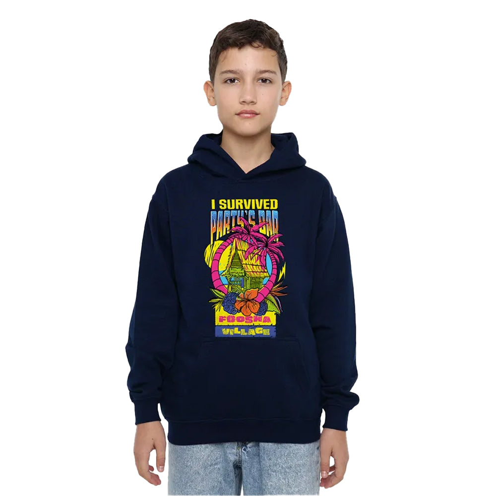 Navy - Lifestyle - One Piece Childrens-Kids I Survived Party´s Bar Hoodie