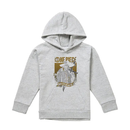 Athletic Heather - Front - One Piece Childrens-Kids Dracule Mihawk Portrait Hoodie