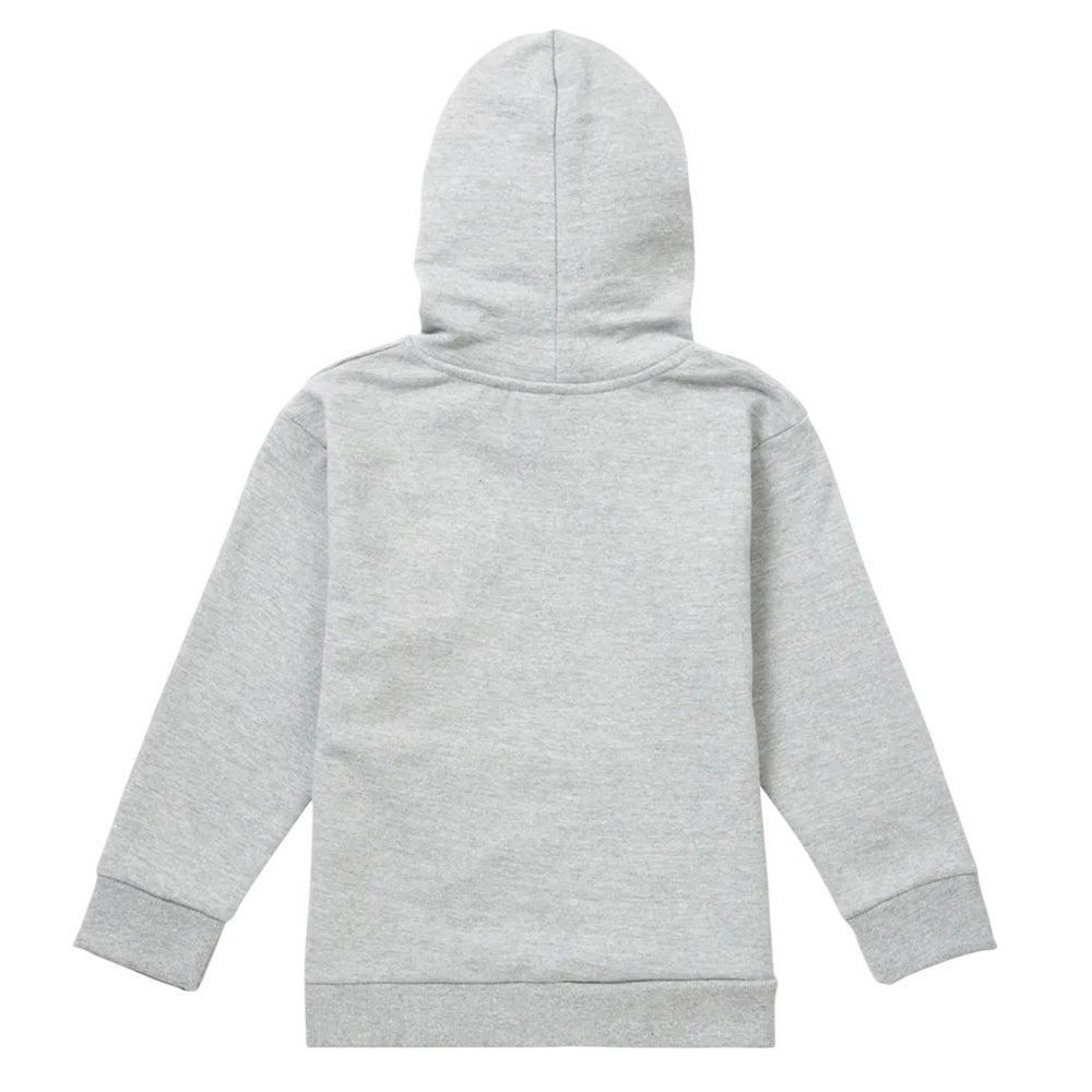 Athletic Heather - Back - One Piece Childrens-Kids Jolly Roger Straw Hat Hoodie