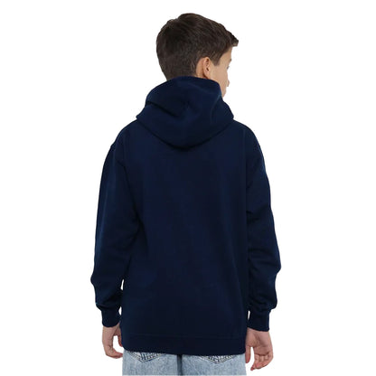 Navy - Pack Shot - One Piece Childrens-Kids Marine Athletic Dept Hoodie