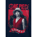 Navy - Side - One Piece Live Action Childrens-Kids Luffy Portrait Hoodie