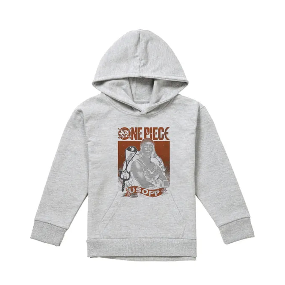 Athletic Heather - Front - One Piece Live Action Childrens-Kids Usopp Portrait Hoodie