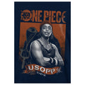 Navy - Side - One Piece Live Action Childrens-Kids Usopp Portrait Hoodie
