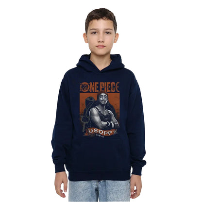 Navy - Lifestyle - One Piece Live Action Childrens-Kids Usopp Portrait Hoodie