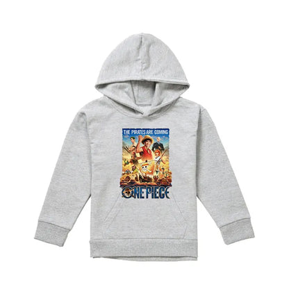 Athletic Heather - Front - One Piece Live Action Childrens-Kids The Pirates Are Coming Hoodie