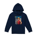 Navy - Front - One Piece Live Action Childrens-Kids Luffy Hoodie