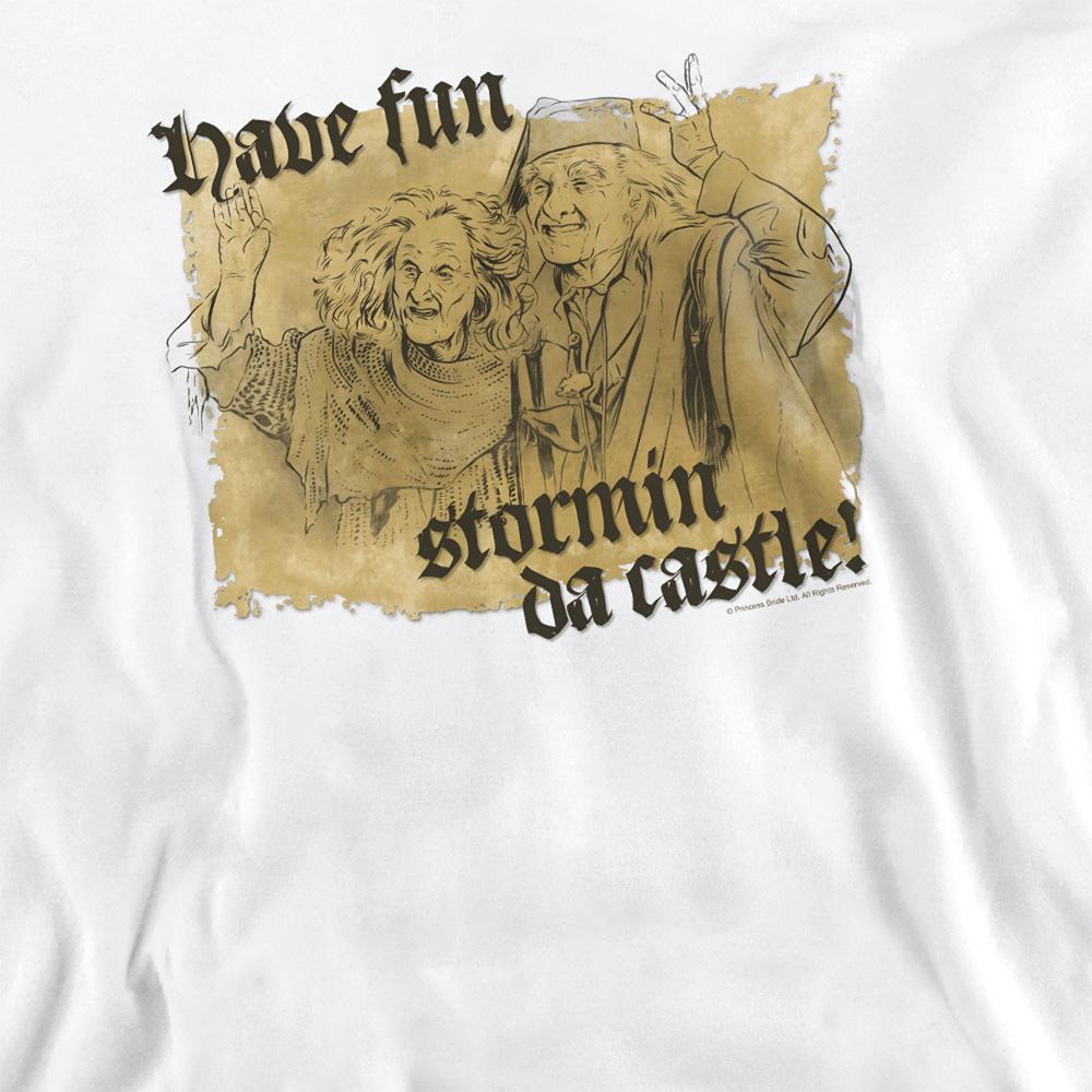 White - Side - The Princess Bride Unisex Adult Stormin The Castle Sweatshirt