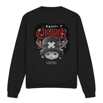 Black - Front - One Piece Unisex Adult Tony Tony Chopper Sweatshirt