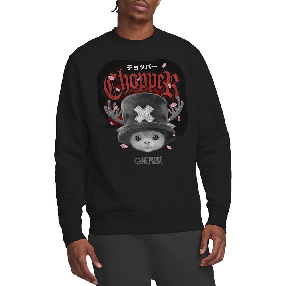 Black - Lifestyle - One Piece Unisex Adult Tony Tony Chopper Sweatshirt