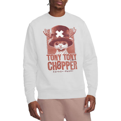 White - Lifestyle - One Piece Unisex Adult Tony Tony Chopper Portrait Sweatshirt