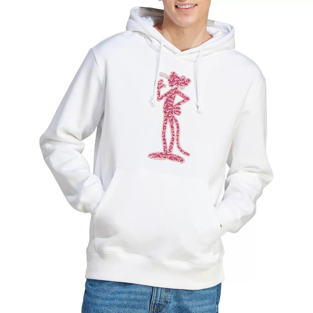 White - Lifestyle - Pink Panther Unisex Adult Heads Hoodie