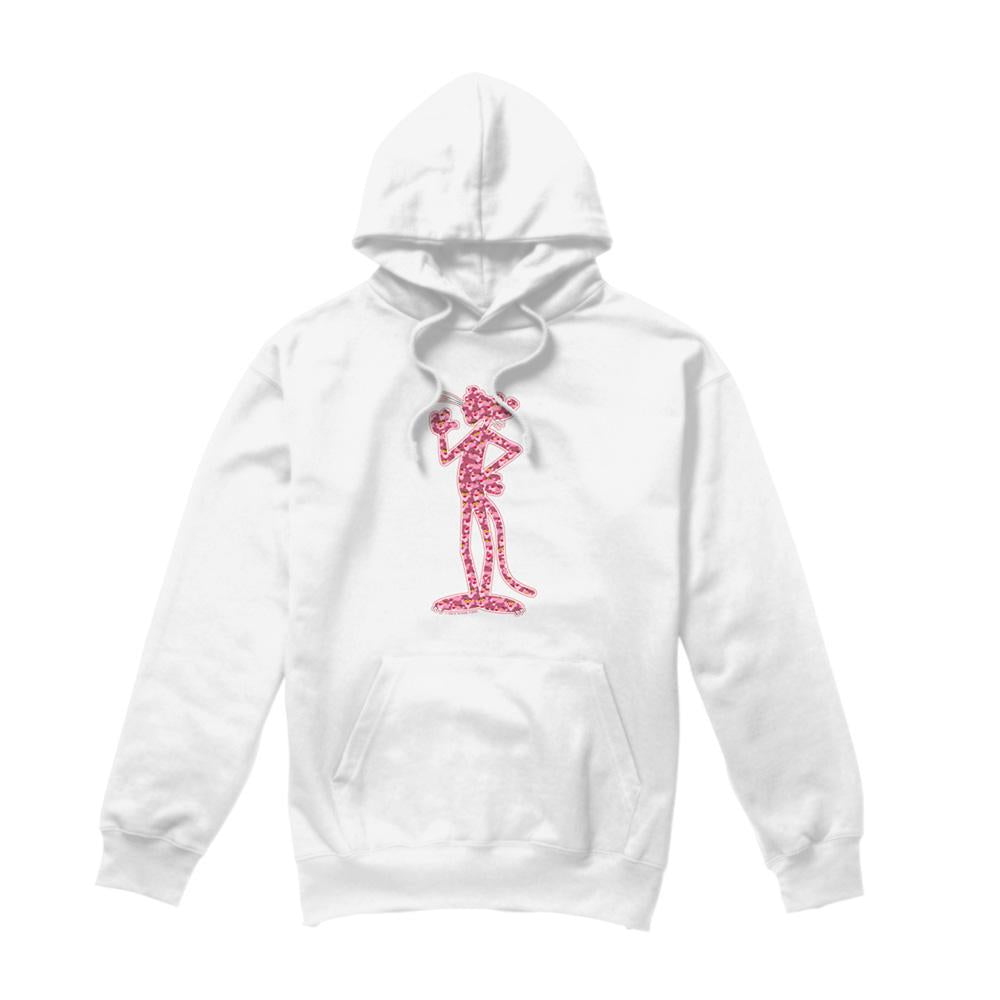 White - Front - Pink Panther Unisex Adult Heads Hoodie