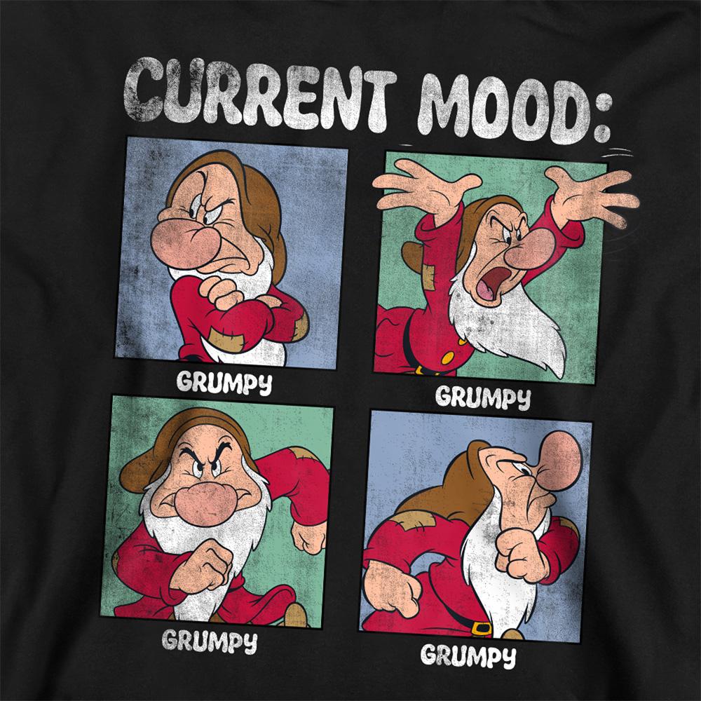 Black - Side - Snow White And The Seven Dwarfs Unisex Adult Current Mood Grumpy Dad Fathers Day Sweatshirt