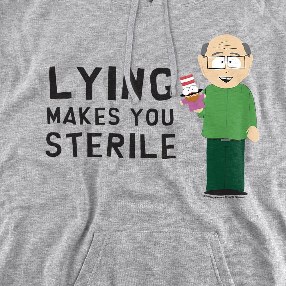 Athletic Heather - Side - South Park Unisex Adult Lying Makes You Sterile Randy Marsh Hoodie