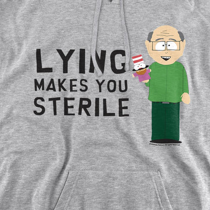 Athletic Heather - Side - South Park Unisex Adult Lying Makes You Sterile Randy Marsh Hoodie