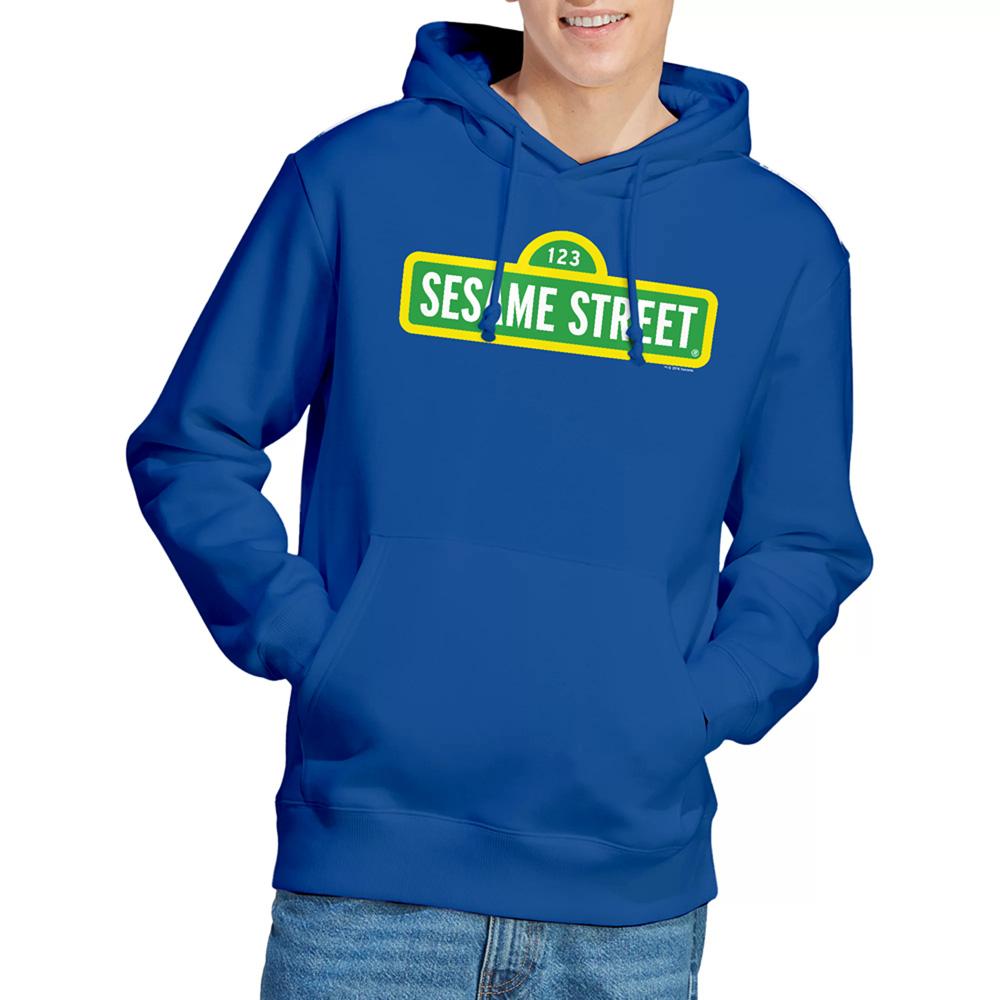 Royal Blue - Lifestyle - Sesame Street Unisex Adult Logo Hoodie