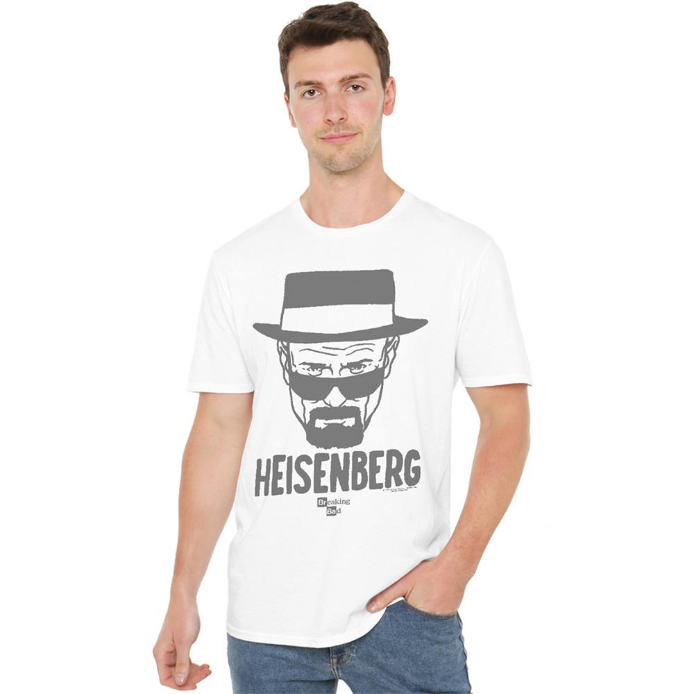 White - Lifestyle - Breaking Bad Unisex Adult Heisenberg Drawing T-Shirt