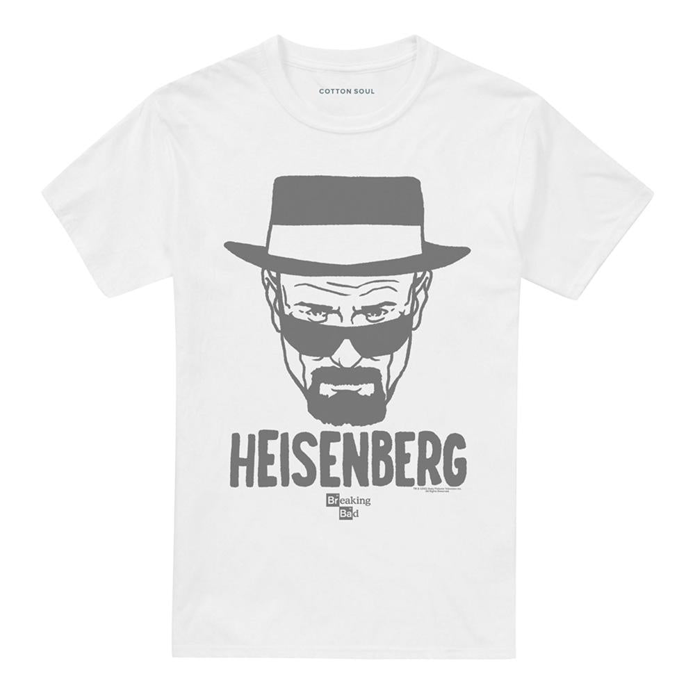 White - Front - Breaking Bad Unisex Adult Heisenberg Drawing T-Shirt