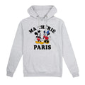 Sports Grey - Front - Disney Womens-Ladies Paris Mickey & Minnie Mouse Hoodie