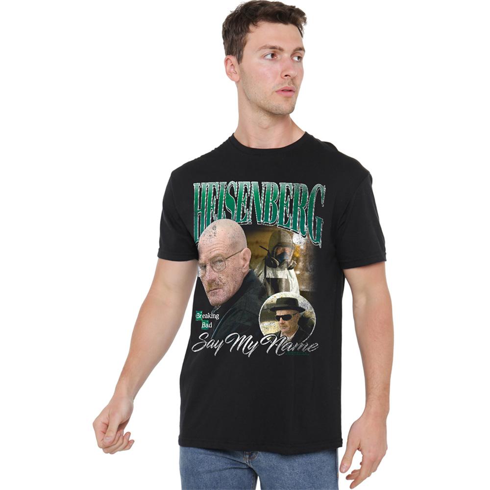 Black - Lifestyle - Breaking Bad Unisex Adult Homage Heisenberg T-Shirt