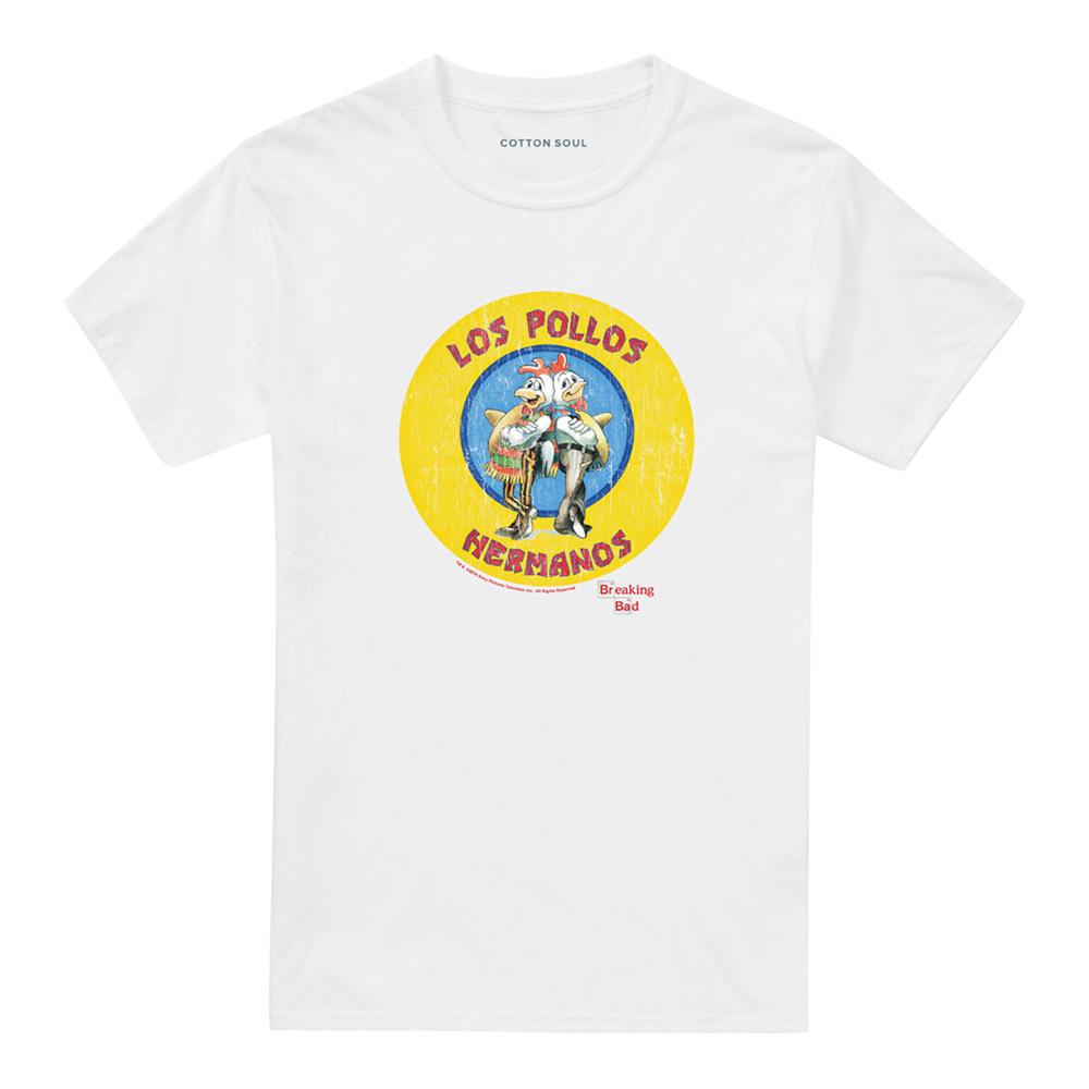 White - Front - Breaking Bad Unisex Adult Los Pollos Hermanos T-Shirt