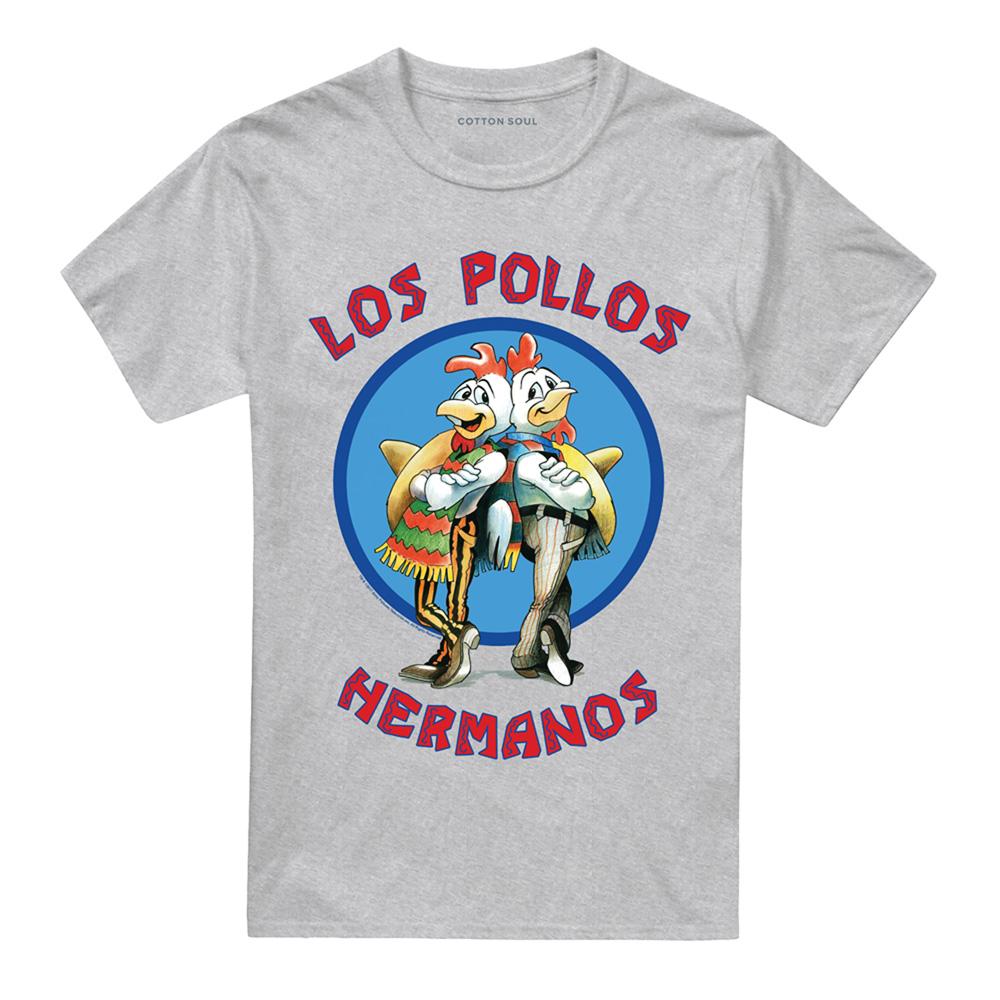 Athletic Heather - Front - Breaking Bad Unisex Adult Los Pollos Hermanos T-Shirt