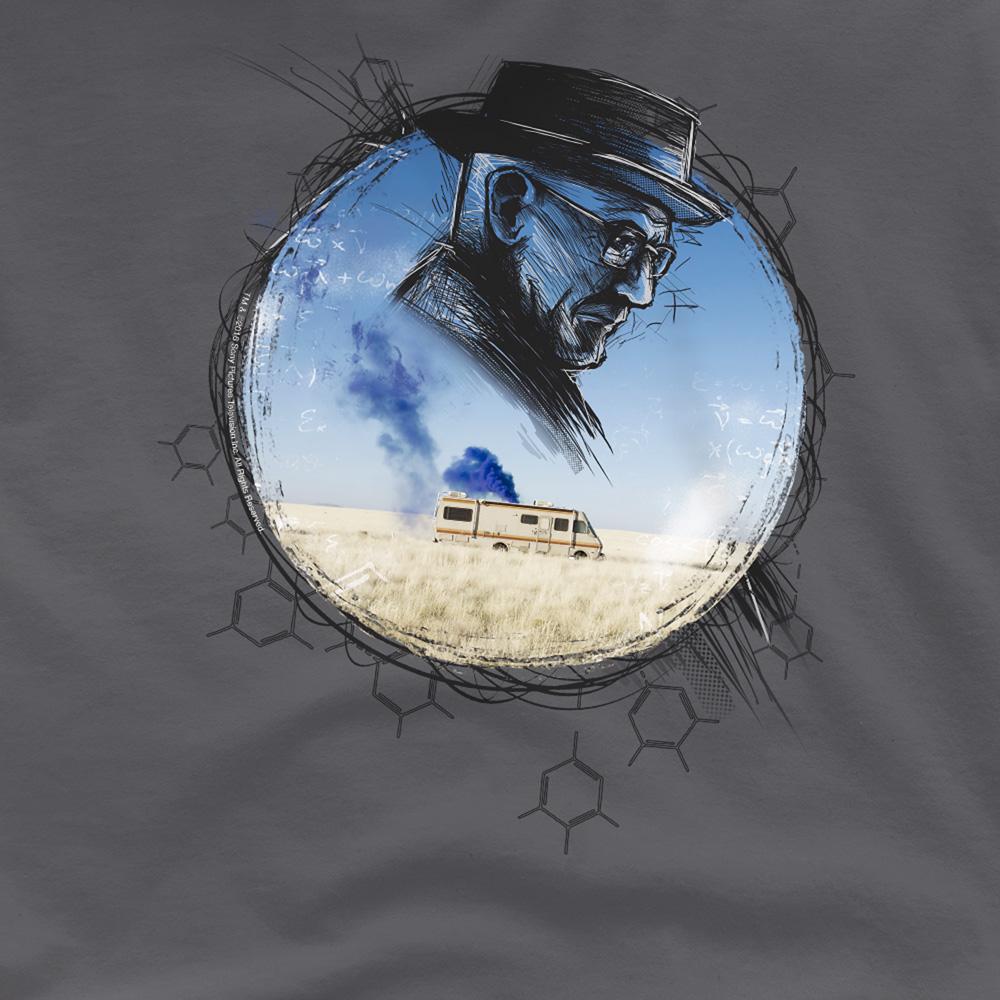 Charcoal - Side - Breaking Bad Unisex Adult Crystal T-Shirt