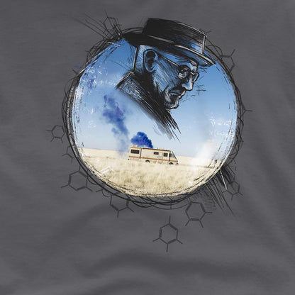 Charcoal - Side - Breaking Bad Unisex Adult Crystal T-Shirt