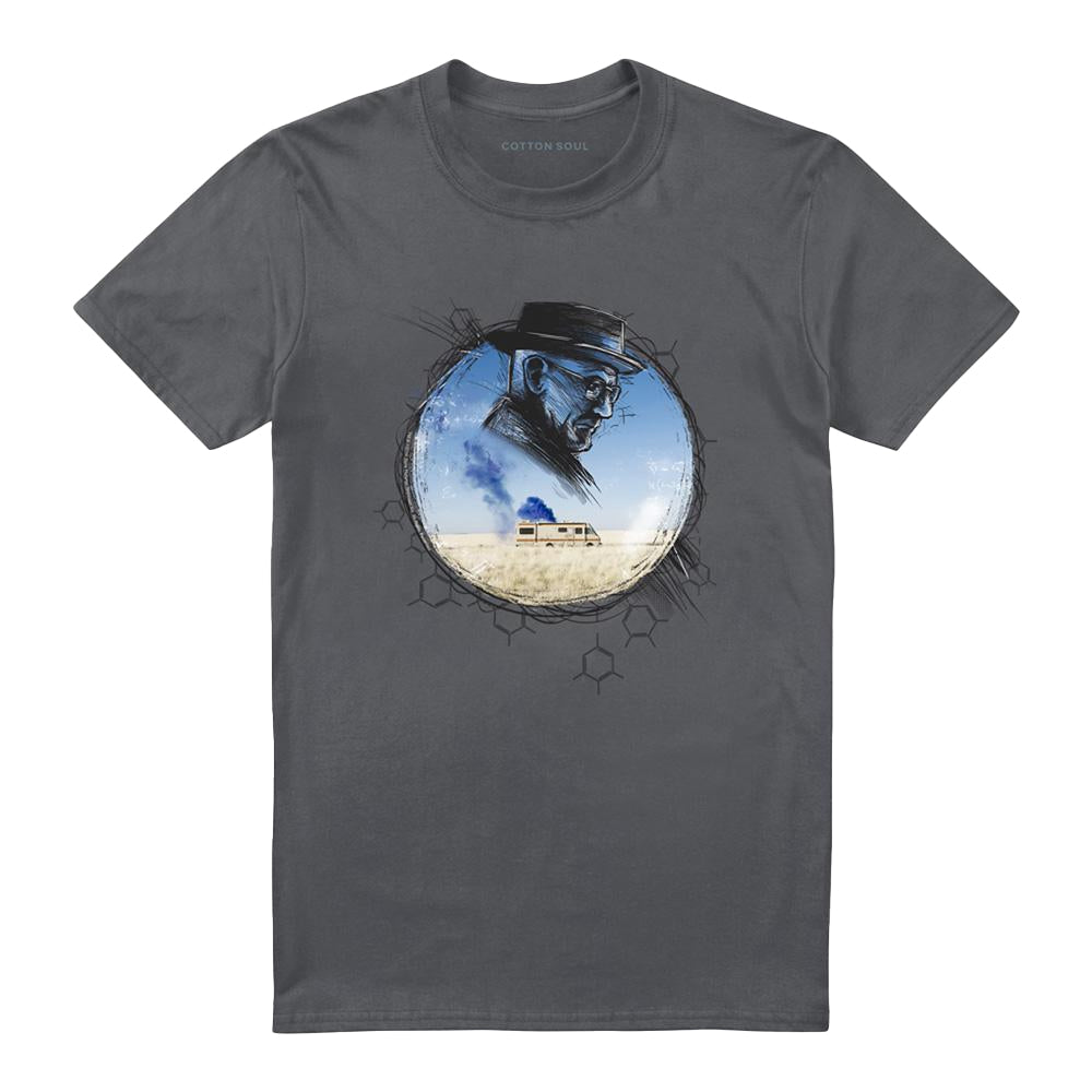 Charcoal - Front - Breaking Bad Unisex Adult Crystal T-Shirt