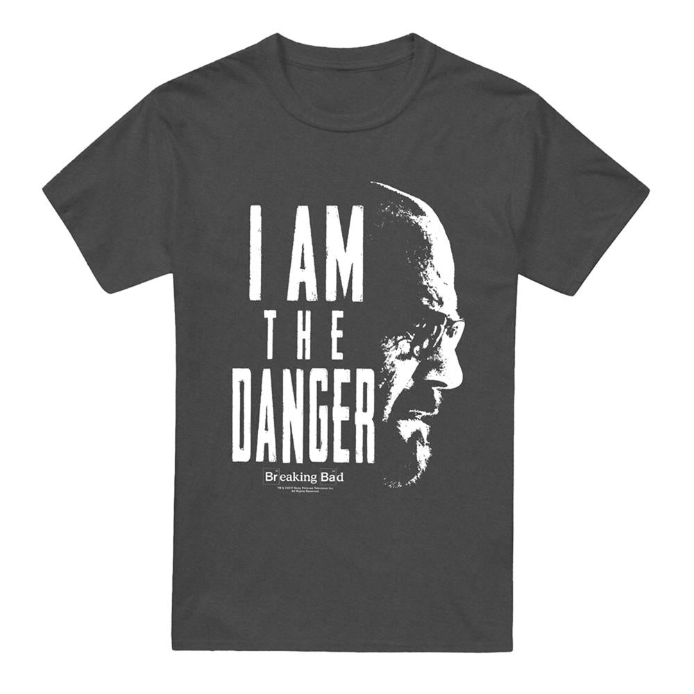 Charcoal - Front - Breaking Bad Unisex Adult I Am The Danger T-Shirt