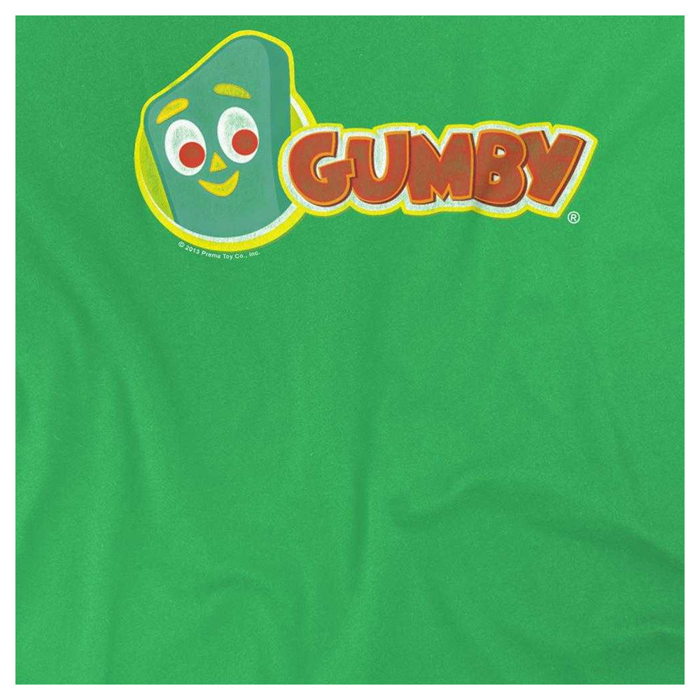 Kelly Green - Side - Gumby Unisex Adult Logo T-Shirt