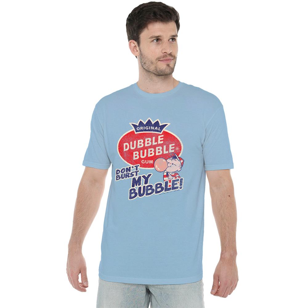 Light Blue - Side - Dubble Bubble Unisex Adult Don´t Brust My Bubble T-Shirt