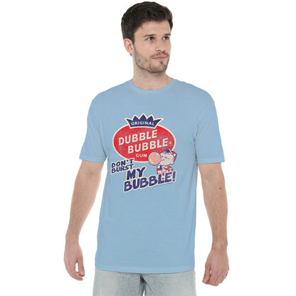 Light Blue - Side - Dubble Bubble Unisex Adult Don´t Brust My Bubble T-Shirt