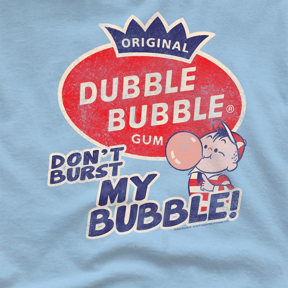 Light Blue - Pack Shot - Dubble Bubble Unisex Adult Don´t Brust My Bubble T-Shirt