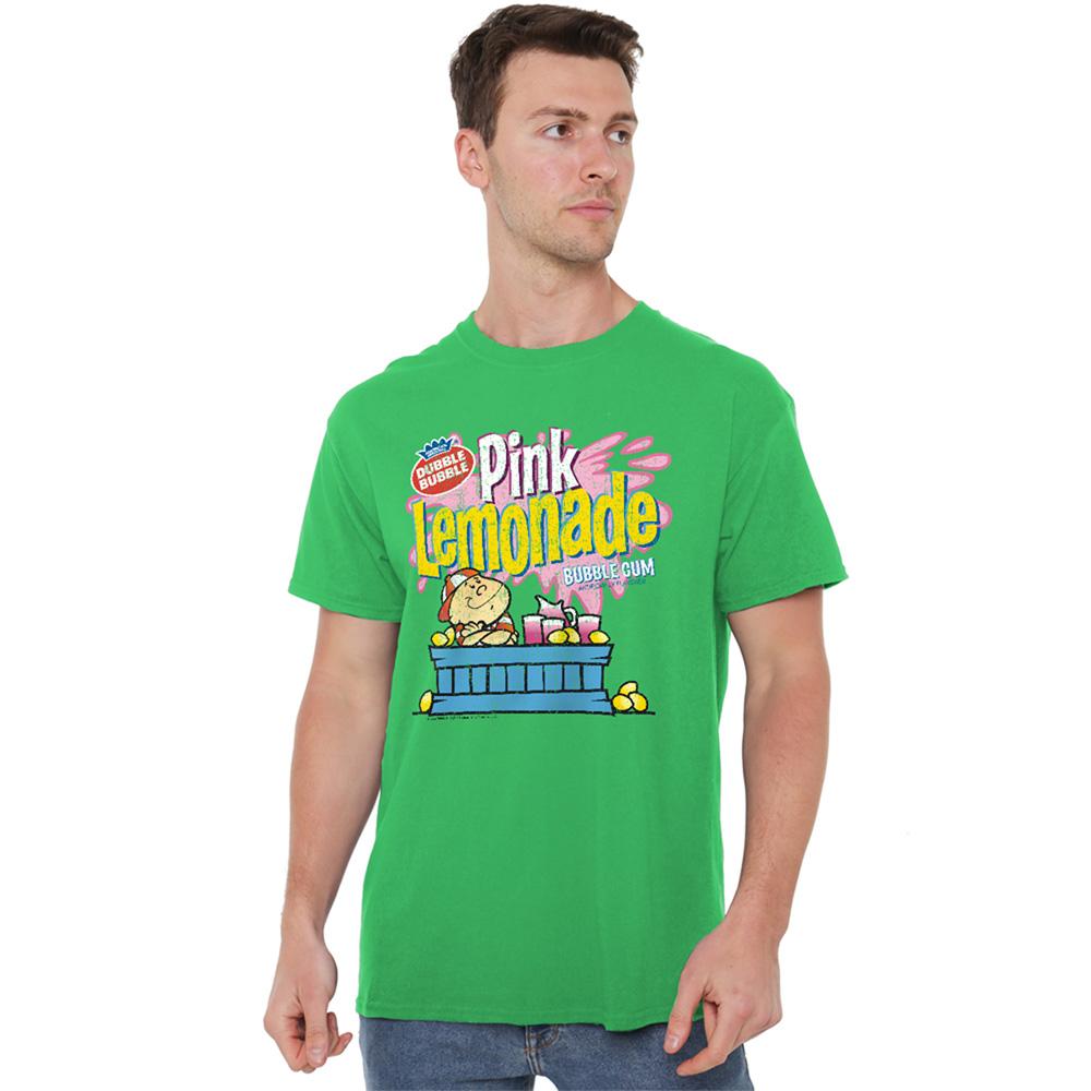 Kelly Green - Side - Dubble Bubble Unisex Adult Pink Lemonade T-Shirt