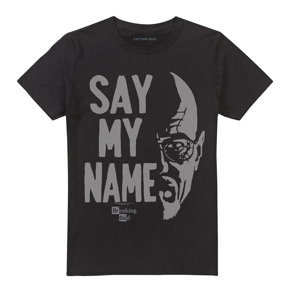 Black - Front - Breaking Bad Unisex Adult Say My Name T-Shirt