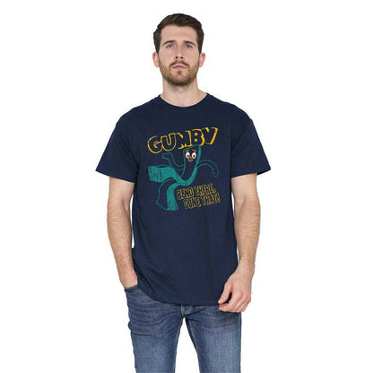Navy - Lifestyle - Gumby Unisex Adult Bend There Done That T-Shirt