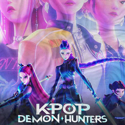Multicoloured - Back - K-Pop Demon Hunters Ready To Fight Fleece Huntr-X Supersoft Throw