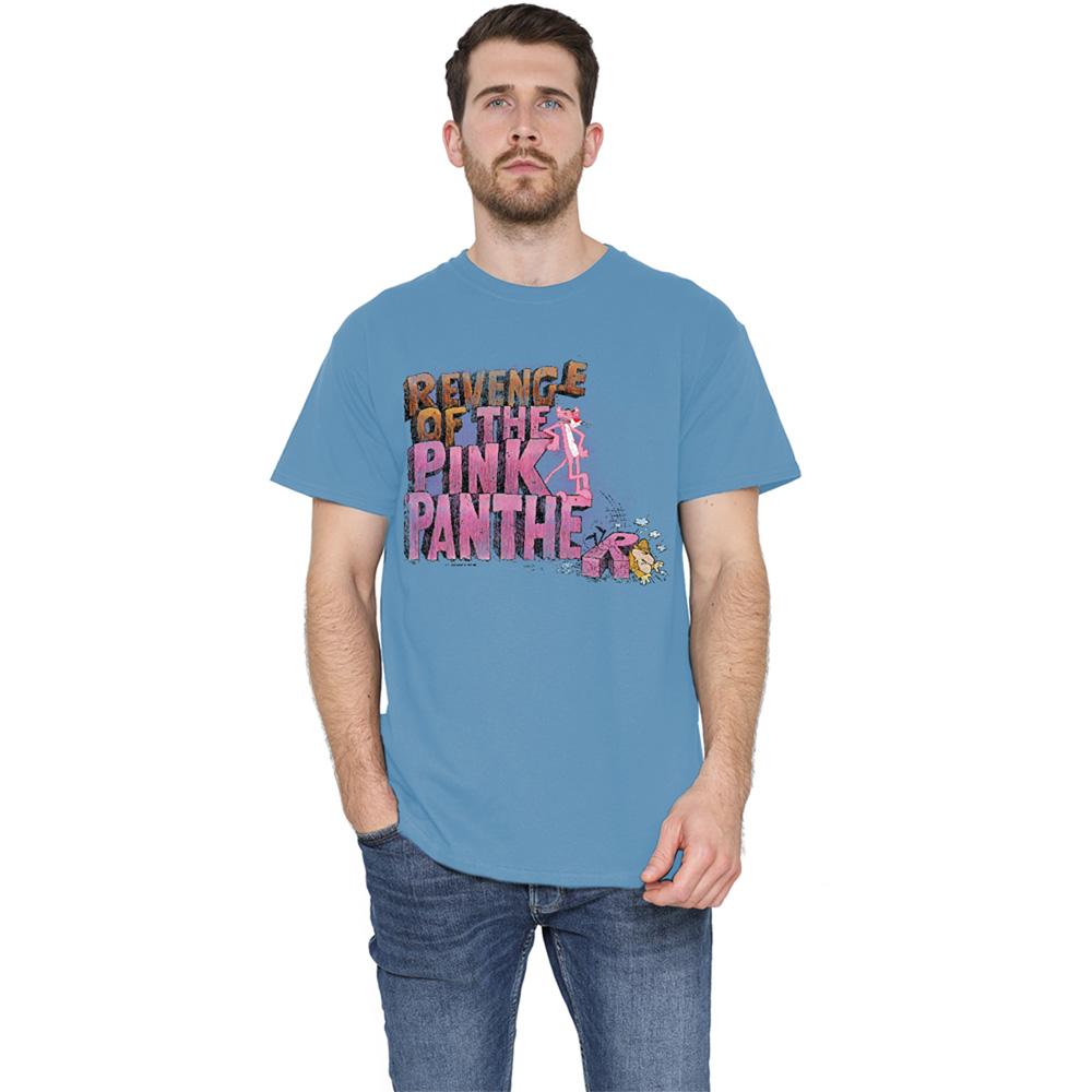 Carolina Blue - Side - Pink Panther Unisex Adult Revenge T-Shirt