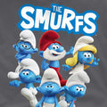 Charcoal - Pack Shot - The Smurfs Unisex Adult Group Shot T-Shirt