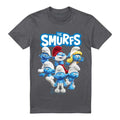 Charcoal - Front - The Smurfs Unisex Adult Group Shot T-Shirt