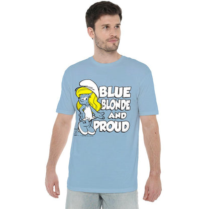 Light Blue - Lifestyle - The Smurfs Unisex Adult Blonde And Proud T-Shirt