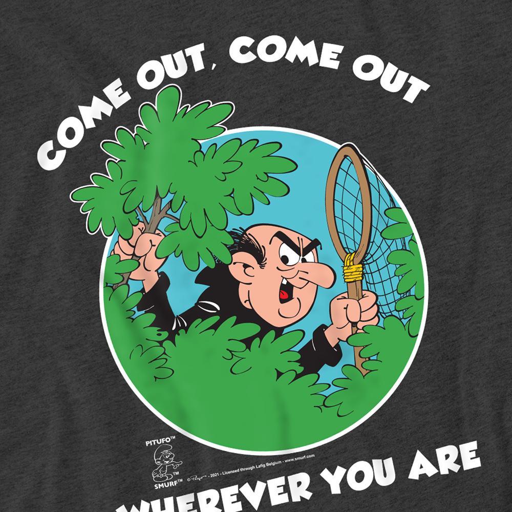 Charcoal - Side - The Smurfs Unisex Adult Gargamel T-Shirt