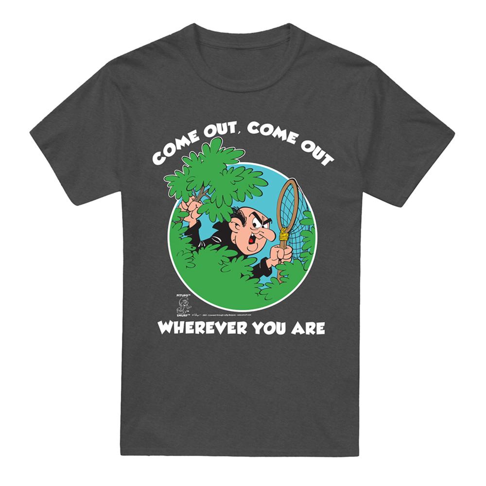 Charcoal - Front - The Smurfs Unisex Adult Gargamel T-Shirt